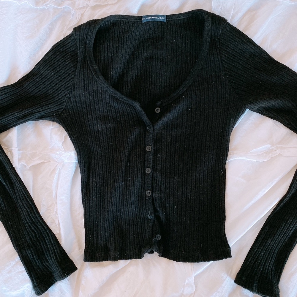 BRANDY MELVILLE button up knit top